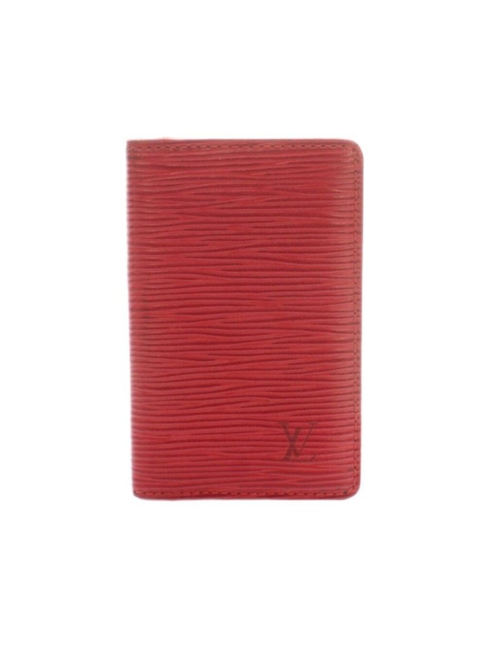 Louis Vuitton Epi Business Card Case Leather LV Logo Red